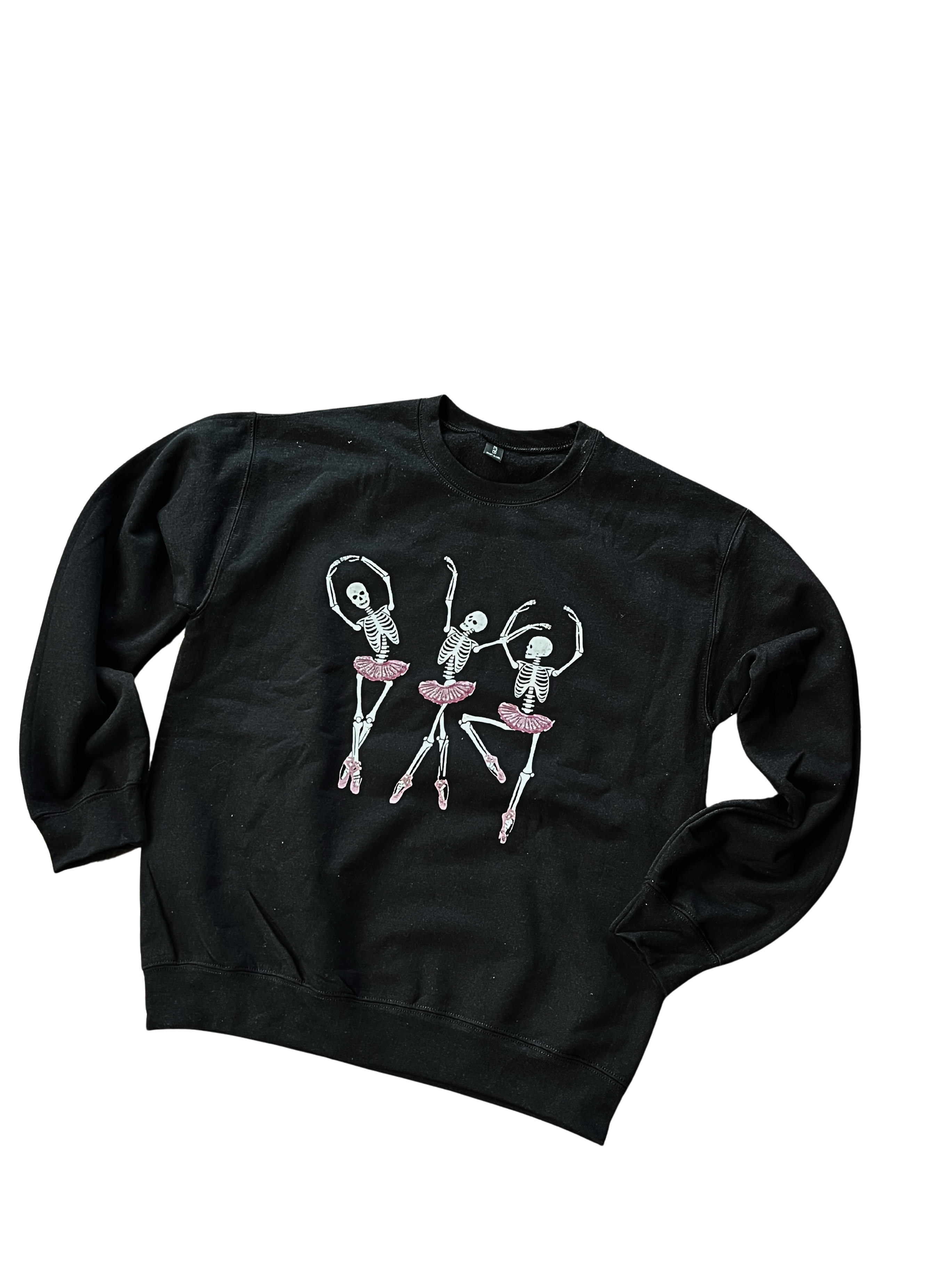 Dancing Skeleton Ladies Halloween Sweatshirt-OK052439W-G18