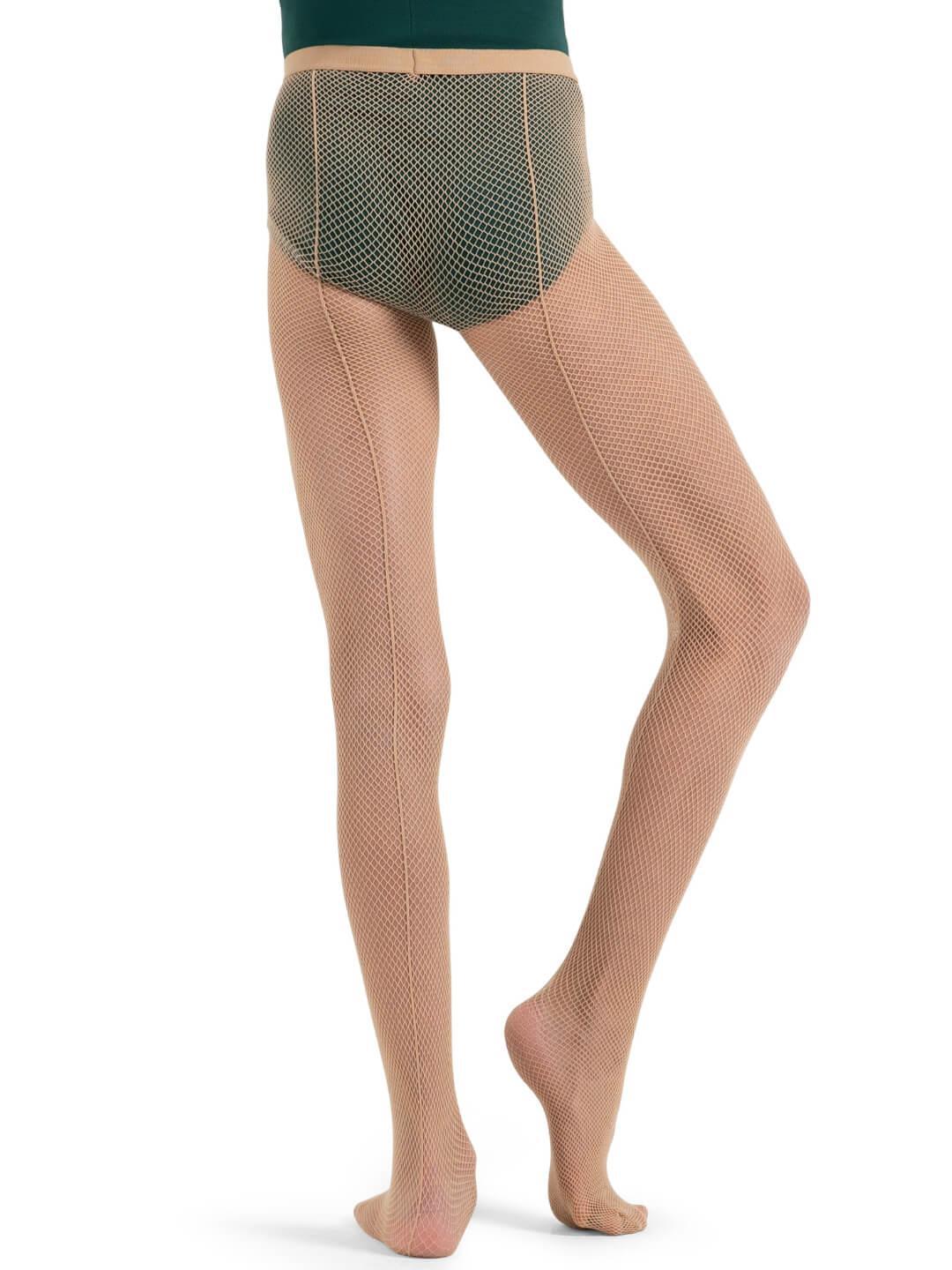 Body Wrappers Convertible Backseam Tights, Theatrical Pink, 8-14