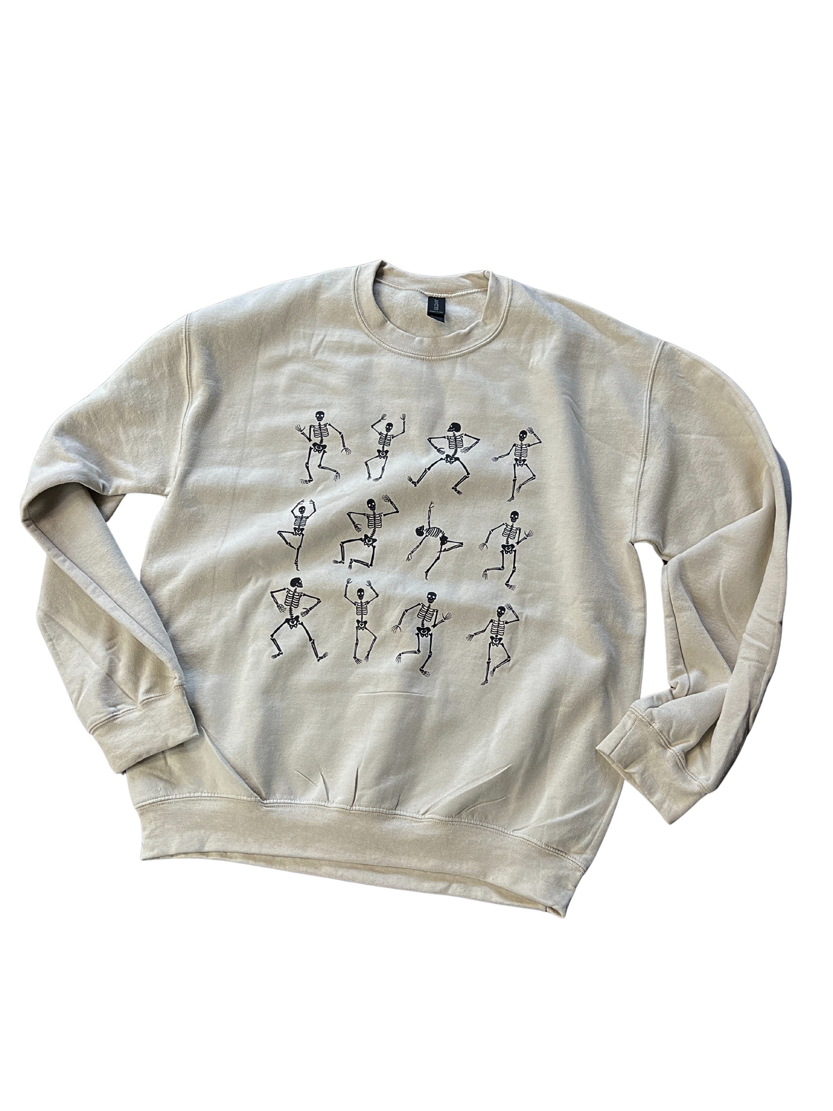 Mini Dancing Skeletons Ghost Skull Halloween Sweatshirt-OK052590B-G18