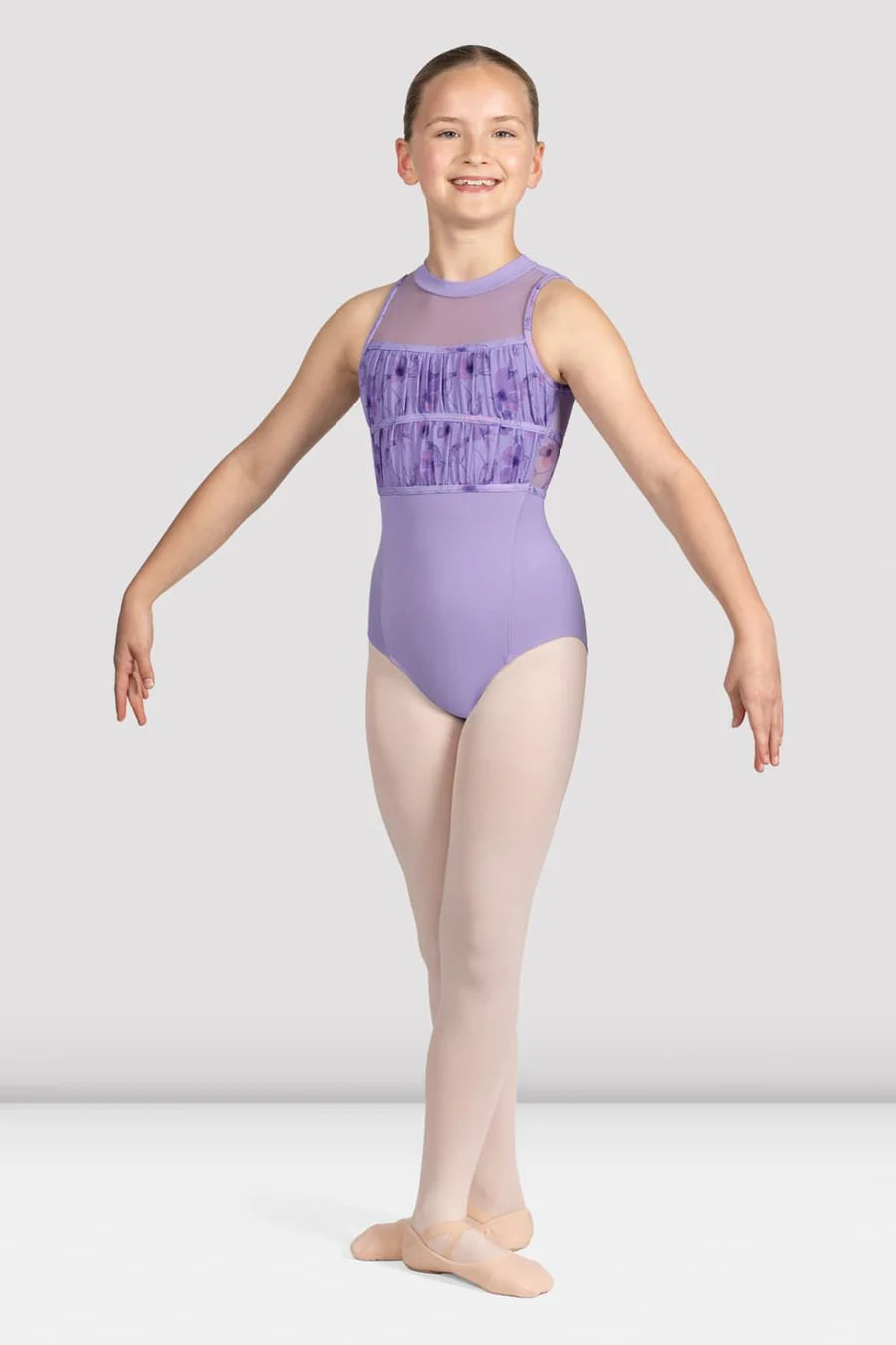 Bloch - Girls Macie Floral Halterneck Leotard - CL5255